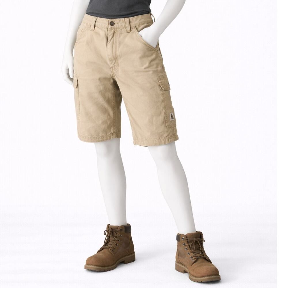 Carhartt Cargo Shorts Mens 42 Tan Workwear Utility Heavy Cotton B147 y2k style